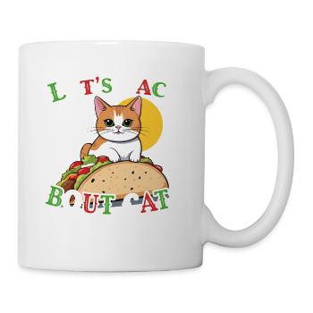 Drôle de chat taco Cinco De Mayo mexicain - Mug blanc - blanc - Droite