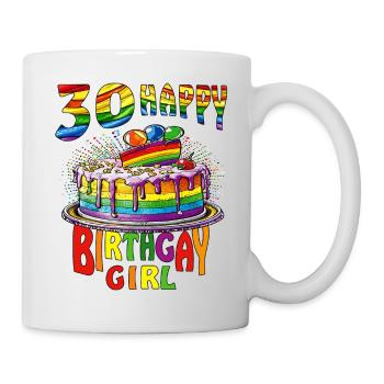 TORTE 30 HAPPY BIRTHGAY GIRL - Mug - white - Right
