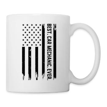 Best Car Mechanic Ever - Auto Mechanic US Flag - Mug - white - Right