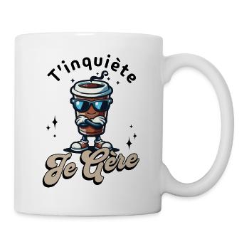 Keine Sorge, ich schaffe cooles Kaffeetassengeschenk - Tasse - Weiß - Rechts