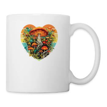 Pilze Pilzsammler Zubehör Mushrooms Züchter fungi - Tasse - Weiß - Rechts