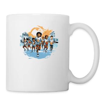 Basketballer Zubehör Basketball-spieler Kinder - Tasse - Weiß - Rechts