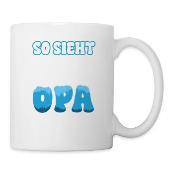 So sieht ein richtig cooler Opa aus - Tasse - Weiß - Rechts