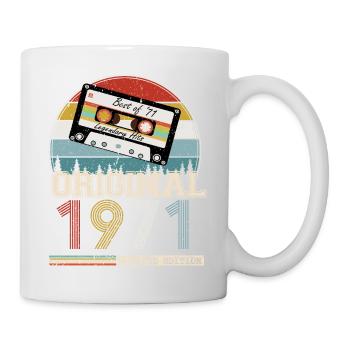 Vintage 1971 Cadeau Anniversaire 53 ans - Mug blanc - blanc - Droite