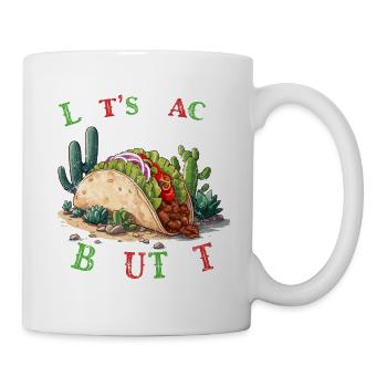 Drôle de tacos disant nourriture mexicaine Cinco de - Mug blanc - blanc - Droite