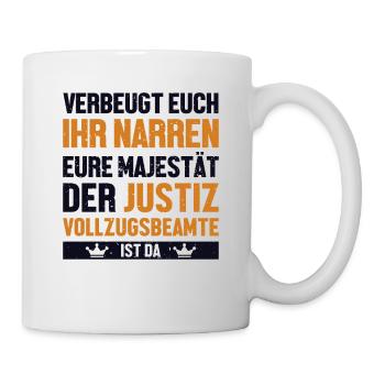 Verbeugt Euch Ihr Narren Officier de police - Mug blanc - blanc - Droite