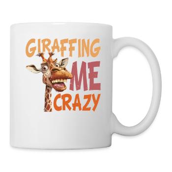 Girafe-moi fou 2 - Mug blanc - blanc - Droite