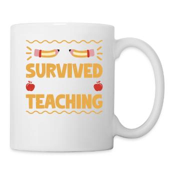 J'ai survécu à l'enseignement des étudiants 7 - Mug blanc - blanc - Droite