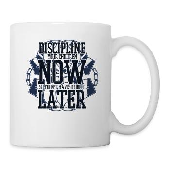Disciplinez vos enfants maintenant Gardien de prison - Mug blanc - blanc - Droite