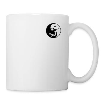 Ballon de volley-ball Joueur de volley-ball Symbole Yin-Yang - Mug blanc - blanc - Droite