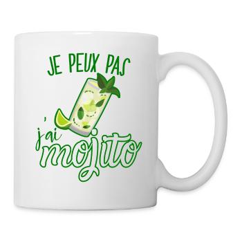 Je Peux Pas J'ai Mojito Apéro Cocktail Morito - Mug blanc - blanc - Droite