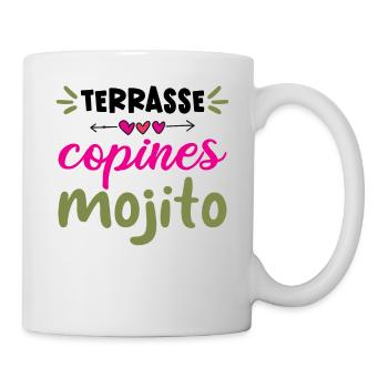 Terrasse Copines Mojito - Mug blanc - blanc - Droite