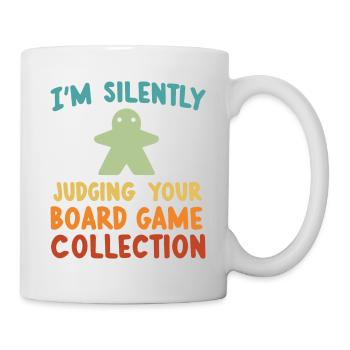 Brettspiel-Geeks lustiger Spruch Brettspieler - Tasse - Weiß - Rechts