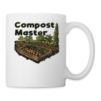 Permakultur Lebensmittel Compost - Tasse - Weiß - Rechts