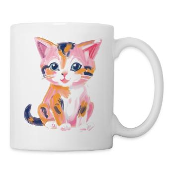 Katzen Baby Süß - Tasse - Weiß - Rechts