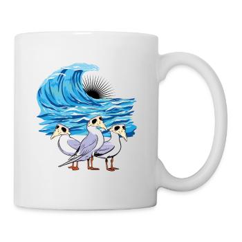 Mouettes Mouette Nature Conservation Bien-être animal Environnement Nature - Mug blanc - blanc - Droite