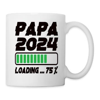 Papa 2024 Chargement - Mug blanc - blanc - Droite
