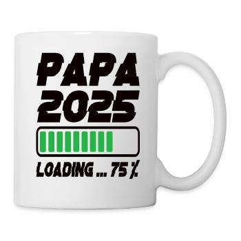 Papa 2025 Chargement - Mug blanc - blanc - Droite