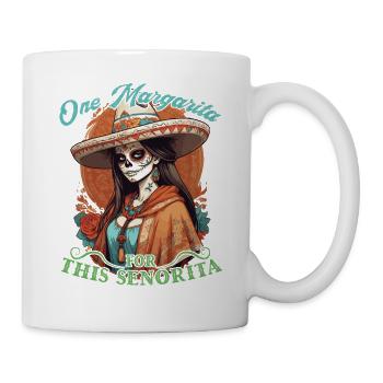 Drôle de Margarita Disant Cinco De Mayo Design - Mug blanc - blanc - Droite