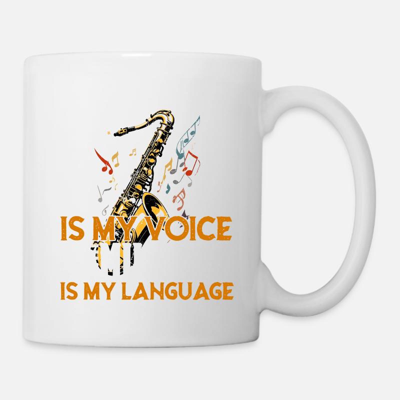 Joueur de saxophone de conception de saxophone drôle disant - Mug blanc - blanc