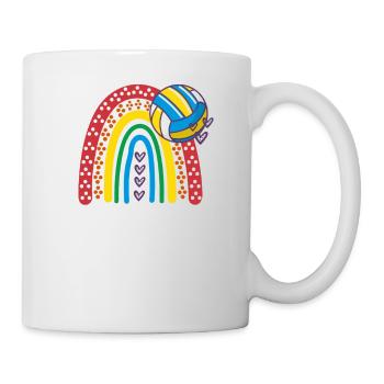 Ballon de volley-ball Volleyeur Rainbow Volleyball - Mug blanc - blanc - Droite