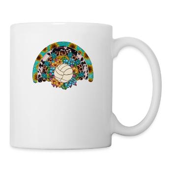 Ballon de volley-ball Volleyeur Rainbow Volleyball - Mug blanc - blanc - Droite