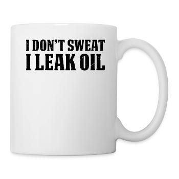I don't sweat I leak oil - Funny Mechanic - Mug - white - Right