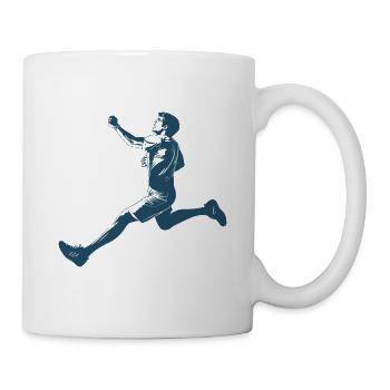 Laufdesign Für Läufer Beim Marathon - Tasse - Weiß - Rechts
