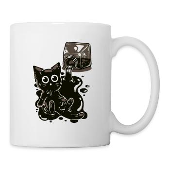 A Black Kitten in Ink - Humor - Mug - white - Right