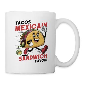 Tacos Mexicain Sandwich Favori - Mug blanc - blanc - Droite