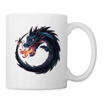 FEUER IM DRACHEN - Tasse - Weiß - Rechts