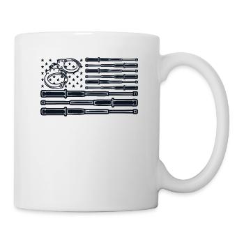 Gardien de prison du drapeau américain Gardien de prison Corrections - Mug blanc - blanc - Droite