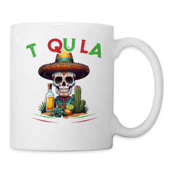 Lustiger Tequila Spruch Cinco De Mayo Mexiko - Tasse - Weiß - Rechts