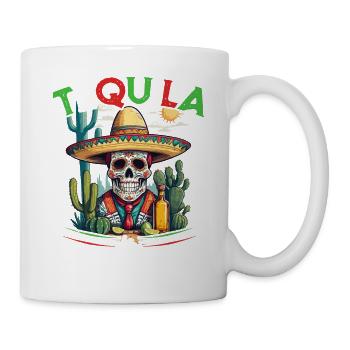 Lustiger Tequila Spruch Cinco De Mayo Mexiko - Tasse - Weiß - Rechts