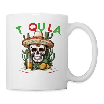 Lustiger Tequila Spruch Cinco de Mayo Design - Tasse - Weiß - Rechts