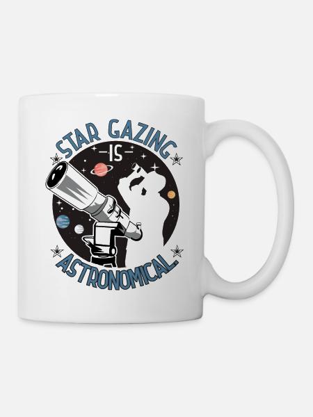 Sternenbeobachtung ist astronomisch. - Tasse - Weiß