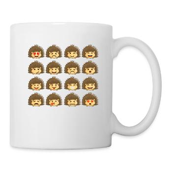 Hérisson Émotion Différente Cool Chemise - Drôle - Mug blanc - blanc - Droite