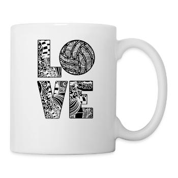 Volleyball-MAMA Volleyball Ball Volleyball Player - Mug - white - Right