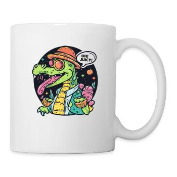Juice Loving Funny Alligator - Mug - white - Right