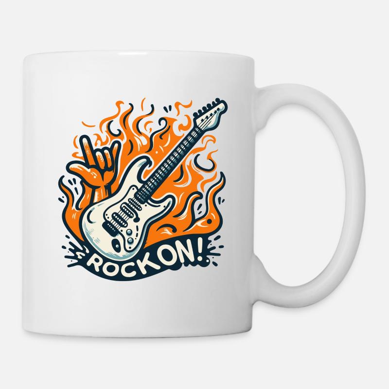 GUITAR ROCK ON - Mug - white