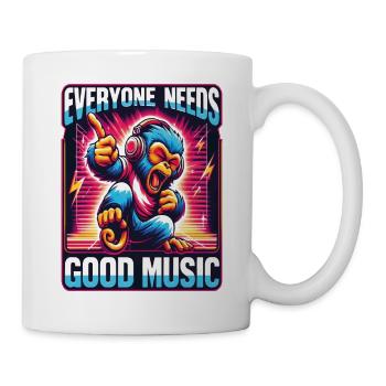 Everyone needs - Funky Monkey Design. - Mug - white - Right