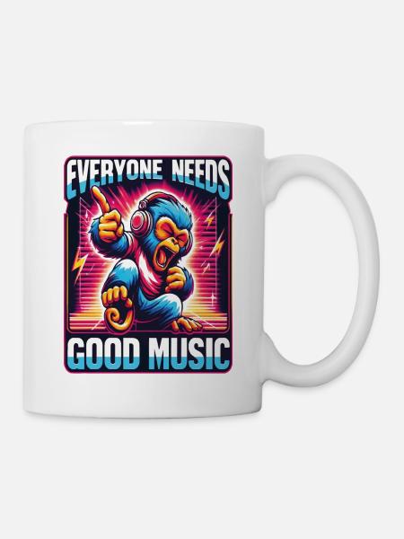 Everyone needs - Funky Monkey Design. - Mug - white