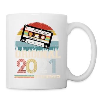 Vintage 2021 Cadeau Anniversaire 3 ans - Mug blanc - blanc - Droite