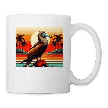 Retro Redfoot Booby - Mug - white - Right