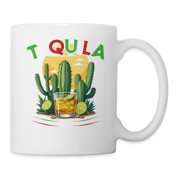 Lustiger Tequila Spruch Cinco de Mayo Mexiko - Tasse - Weiß - Rechts