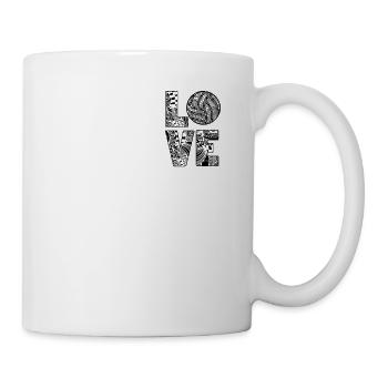 Volleyball-MAMA Volleyball Ball Volleyball Player - Mug - white - Right