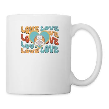 Yoga Anime-Manga Cat Meditation - Mug - white - Right