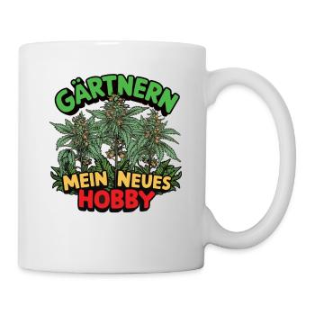 Gärtnern meine neues Hobby, Cannabis edition - Tasse - Weiß - Rechts
