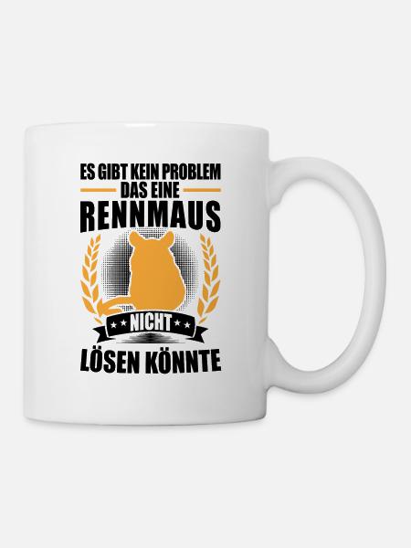 Gerbille résout mes problèmes de gerbille rongeur - Mug blanc - blanc