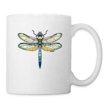Libelle - Tasse - Weiß - Rechts